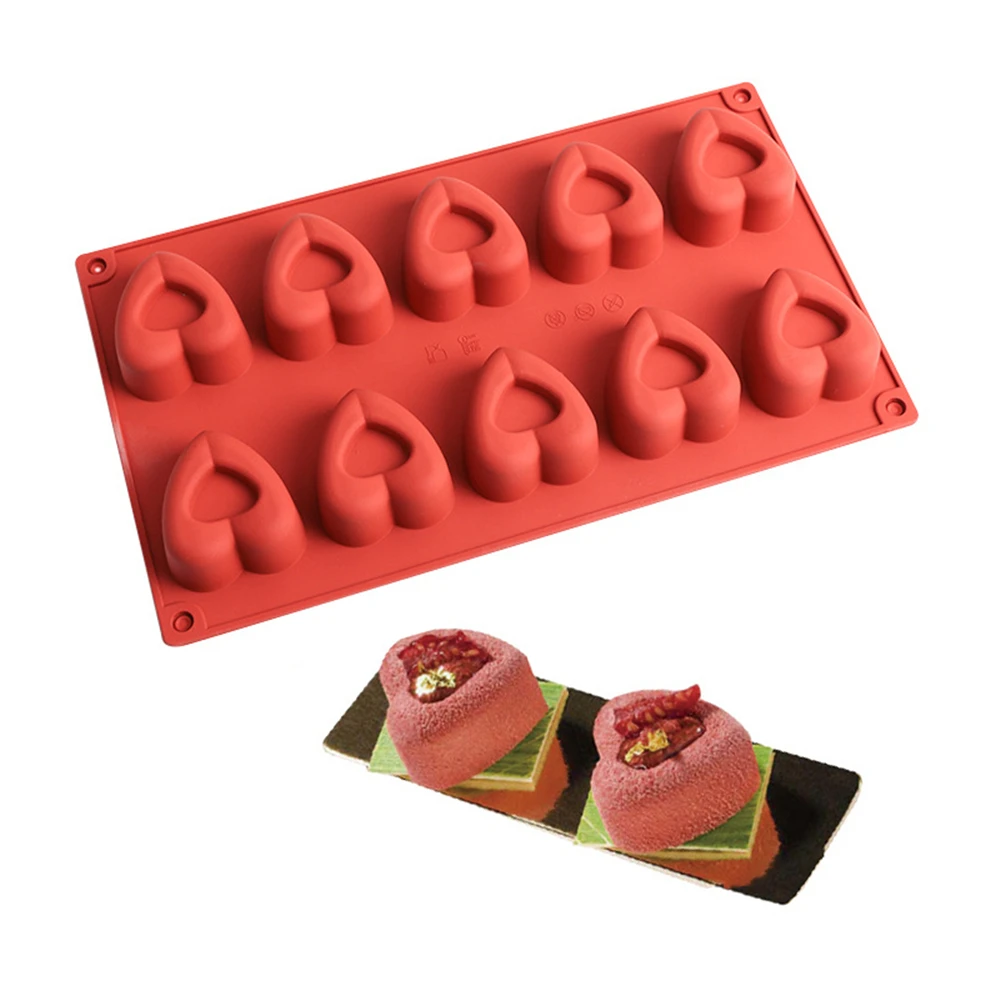 Creative 10 Hole Heart Shaped DIY Baking Tools Silicone Resin Cake Mold Mousse Molds Chocolate Mould Kitchen Accessories
Creative 10 Hole Heart Shaped DIY Baking Tools Silicone Resin Cake Mold Mousse Molds Chocolate Mould Kitchen Accessories