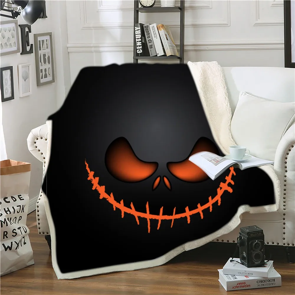 Happy Halloween Sherpa Blanket Skull/Unicorn Skull/Spider Web Throw Blanket 3D Print Weighted Blanket For Kids Adults Blanket
Happy Halloween Sherpa Blanket Skull/Unicorn Skull/Spider Web Throw Blanket 3D Print Weighted Blanket For Kids Adults Blanket
