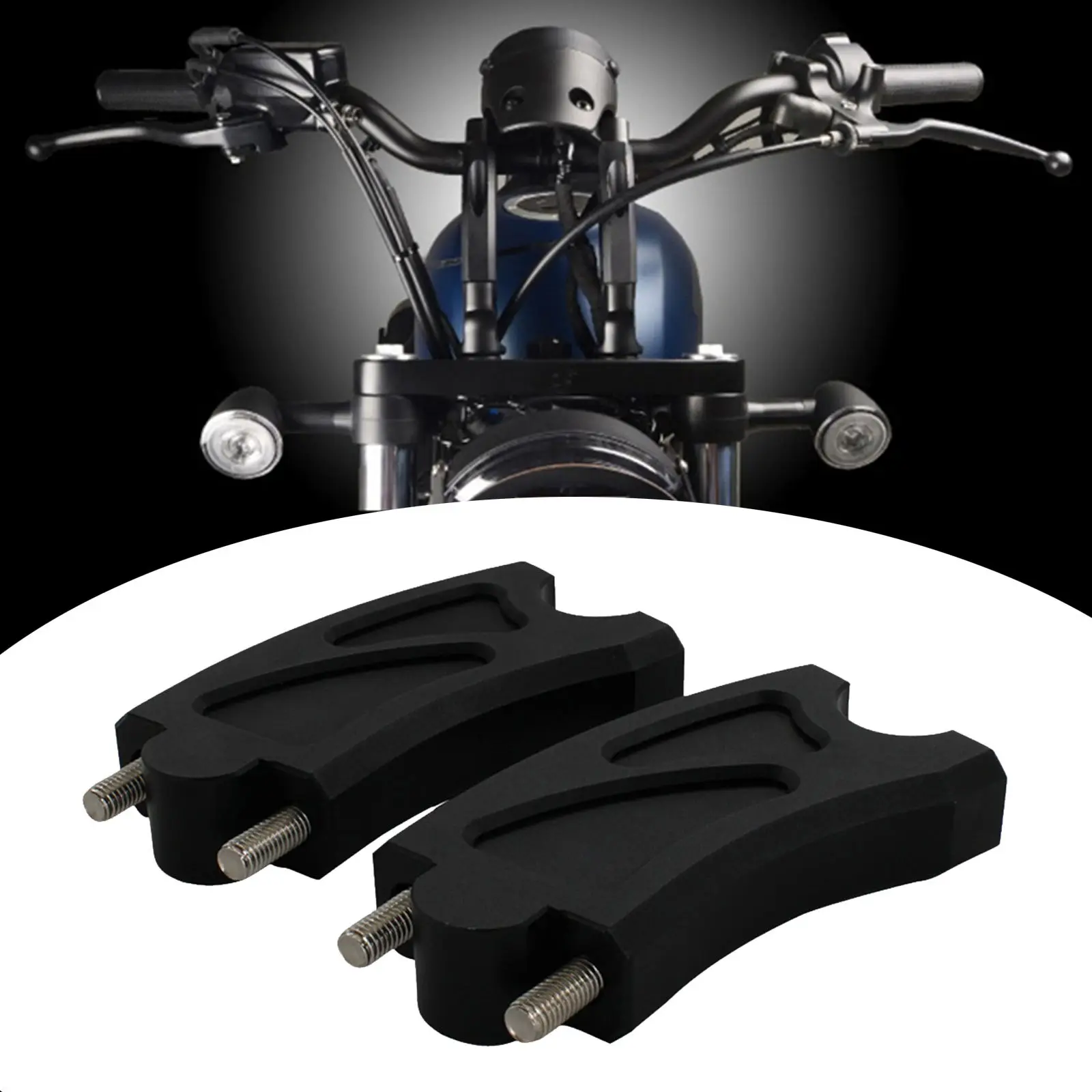 Universal Motorcycle Handle Bar Risers Handlebar Clamp Back Move Mount Connector Kit for Honda Rebel CMX 500 300, Black
Universal Motorcycle Handle Bar Risers Handlebar Clamp Back Move Mount Connector Kit for Honda Rebel CMX 500 300, Black