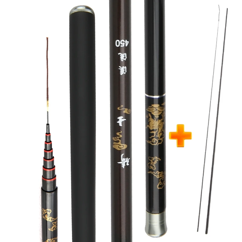 NEW High Quality Carbon Fiber Hand Fishing Pole Telescopic Fishing Rod Super Light Hard 3.6m/4.5m/5.4m/6.3m/7.2m Stream Rod 
NEW High Quality Carbon Fiber Hand Fishing Pole Telescopic Fishing Rod Super Light Hard 3.6m/4.5m/5.4m/6.3m/7.2m Stream Rod