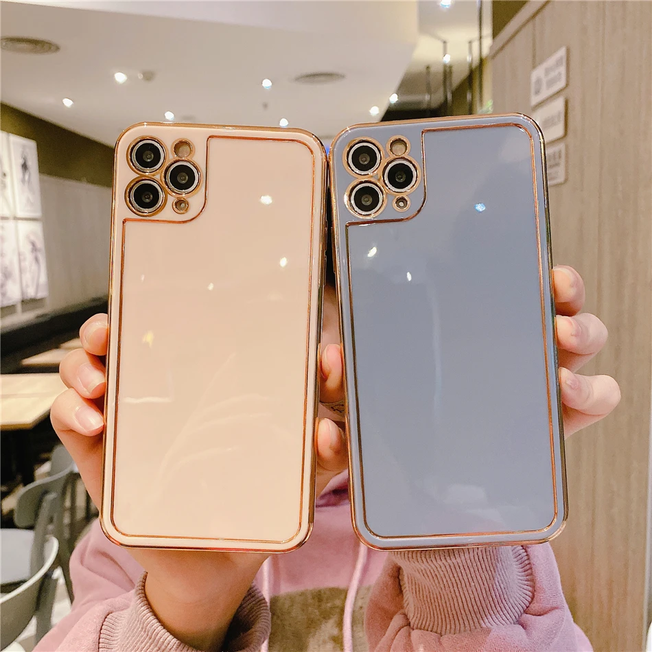 Luxury Candy Color Square Bumper Plating Phone Case for iPhone 11 12 Mini Pro XS Max XR X 7 8 Plus SE 2020 Soft Back Cover Coque
Luxury Candy Color Square Bumper Plating Phone Case for iPhone 11 12 Mini Pro XS Max XR X 7 8 Plus SE 2020 Soft Back Cover Coque