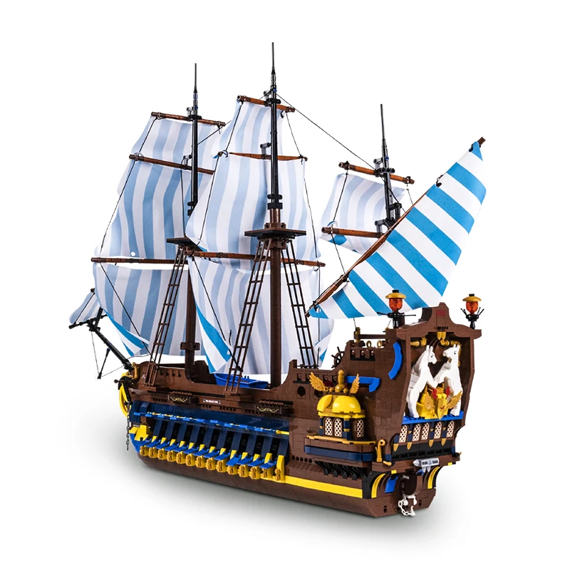 NEW Adventure Paddle Blue Sail Pirate Ship Building Blocks 3265pcs Constructor Technical Brick Assembly Model Designer For Boys
NEW Adventure Paddle Blue Sail Pirate Ship Building Blocks 3265pcs Constructor Technical Brick Assembly Model Designer For Boys