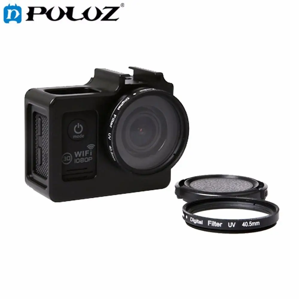 PULUZ Universal Aluminum Alloy Protective Case with 40.5mm UV Filter & Lens Protective Cap for SJCAM SJ7000 SJ6000 SJ4000
PULUZ Universal Aluminum Alloy Protective Case with 40.5mm UV Filter & Lens Protective Cap for SJCAM SJ7000 SJ6000 SJ4000