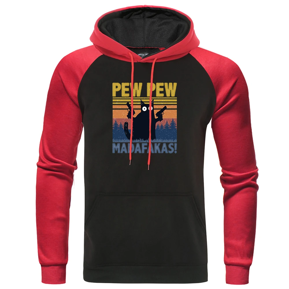 Black Cat Pew Pew Madafaka Hoodies Men's Cartoon Raglan Hoody Men Fleece Fashion Casual Sweatshirt Autumn New 2020 Streetwear
Black Cat Pew Pew Madafaka Hoodies Men's Cartoon Raglan Hoody Men Fleece Fashion Casual Sweatshirt Autumn New 2020 Streetwear