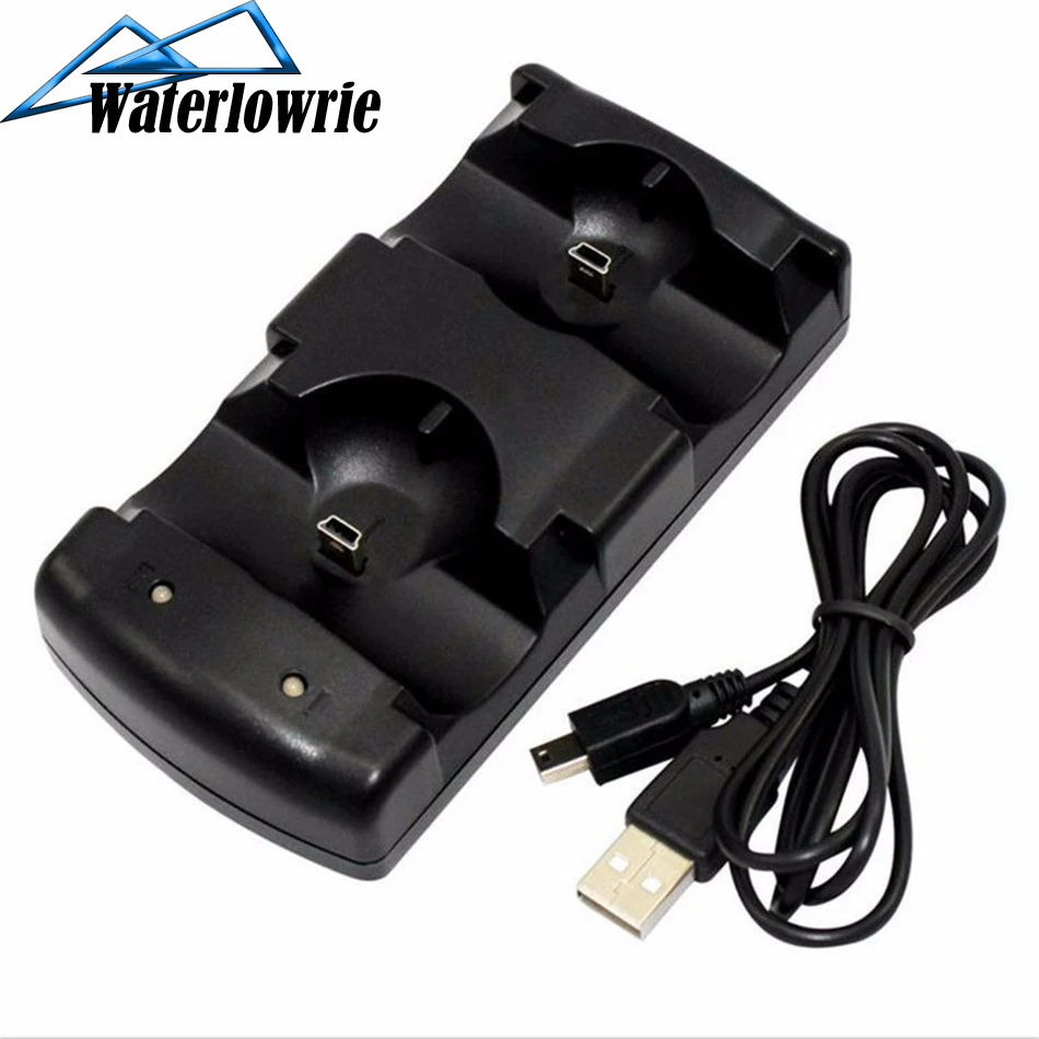 Двойное зарядное устройство s USB Двойная зарядка питание док-станция для playstation 3