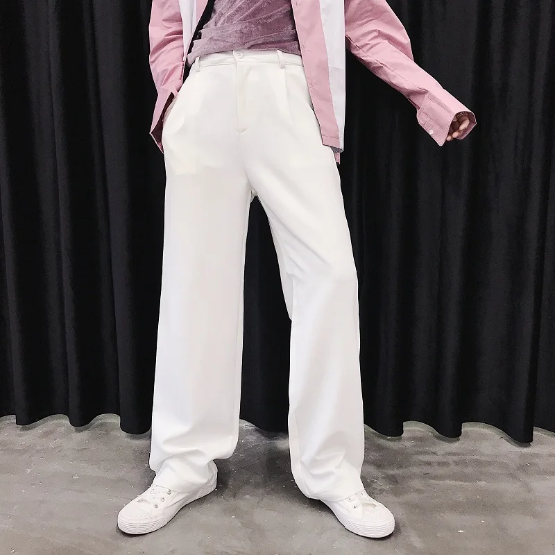 Men Business Casual Straight Suit Pant Male Women Streetwear Hip Hop Vintage Fashion Trousers Black Pink White Zipper Fly Loose
Men Business Casual Straight Suit Pant Male Women Streetwear Hip Hop Vintage Fashion Trousers Black Pink White Zipper Fly Loose