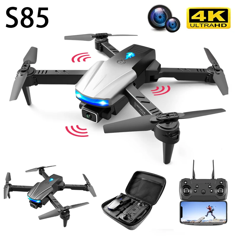 S85 Pro Rc Mini Drone 4k Profesional HD Dual Camera Fpv Drones With Infrared Obstacle Avoidance Rc Helicopter Quadcopter Toys
S85 Pro Rc Mini Drone 4k Profesional HD Dual Camera Fpv Drones With Infrared Obstacle Avoidance Rc Helicopter Quadcopter Toys