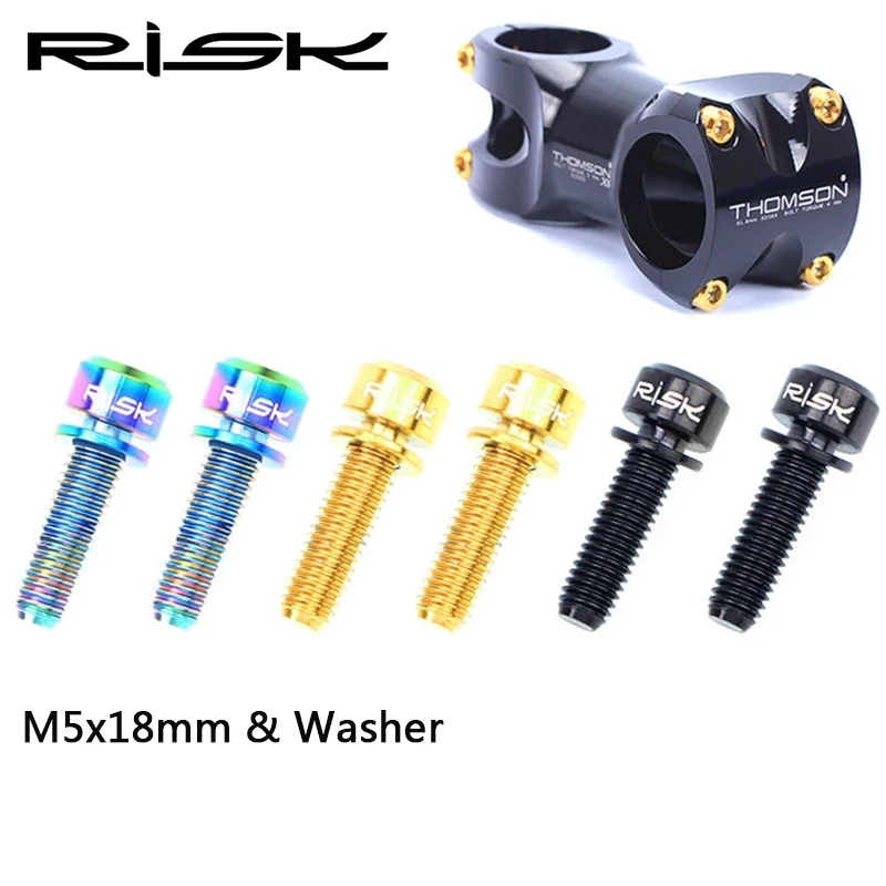 Риска 6 шт болты велосипеда Титан сплав M5x18mm MTB дорожный велосипедный вынос руля Сверхлегкий винты с шайбами Прокладки Велоспорт Запчасти
Риска 6 шт болты велосипеда Титан сплав M5x18mm MTB дорожный велосипедный вынос руля Сверхлегкий винты с шайбами Прокладки Велоспорт Запчасти