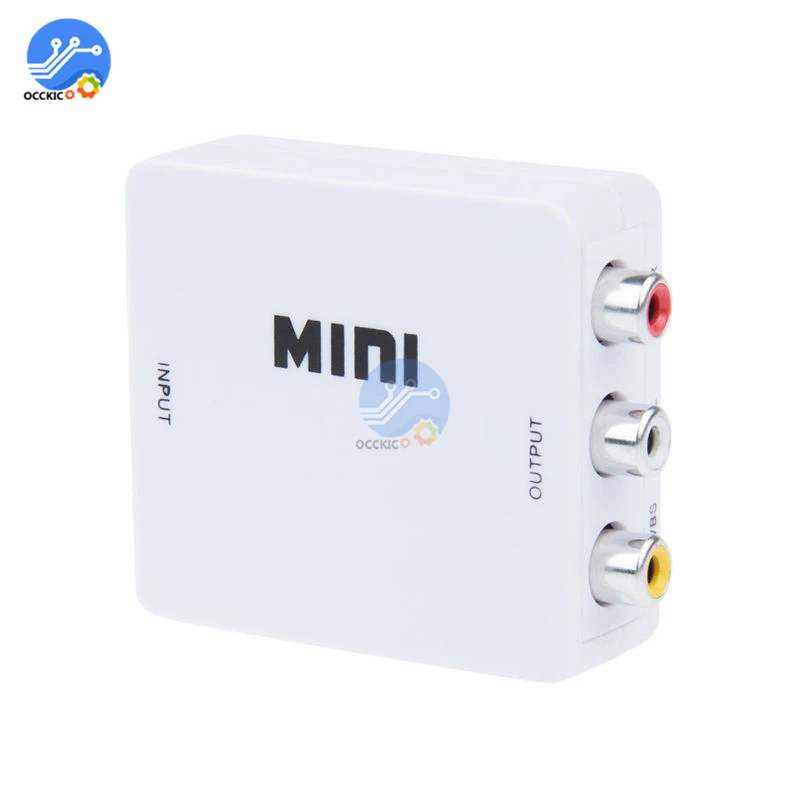 Адаптер-преобразователь для HDMI-совместимый с AV/RCA CVBS 1080P HDTV видео HDMI-совместимого