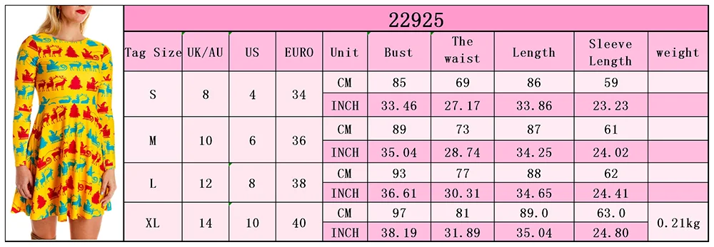 Christmas Dress Casual Print Long Sleeve Dress O-Neck Party Dress Sexy Dress
Christmas Dress Casual Print Long Sleeve Dress O-Neck Party Dress Sexy Dress