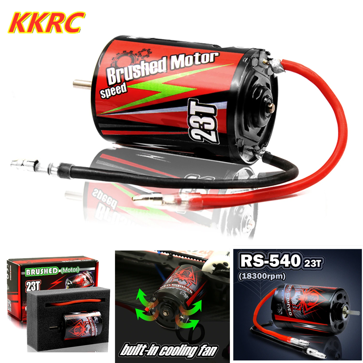 23T 540 Brushed Motor Universal For 1/10 RC Car TRX4 SCX10 90046 RC4WD D90 HSP Buggy On-road RC Boat
23T 540 Brushed Motor Universal For 1/10 RC Car TRX4 SCX10 90046 RC4WD D90 HSP Buggy On-road RC Boat
