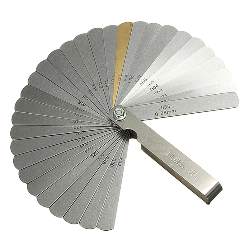 Hot YO-32 set distance gauge feeler gauge valve teaching feeler gauge 0.04-0.88 mm gap dimension
Hot YO-32 set distance gauge feeler gauge valve teaching feeler gauge 0.04-0.88 mm gap dimension
