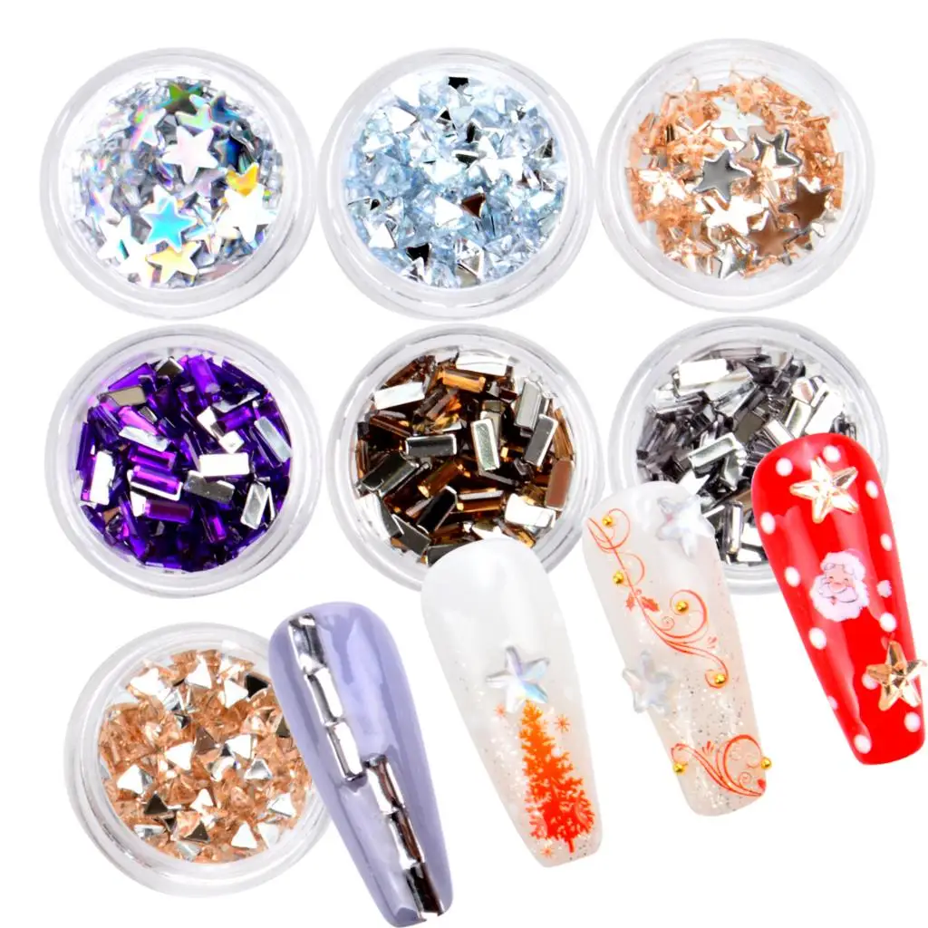1 Bottle Stars / Stripes Nail Rhinestones Colorful Crystal Mixed Size Nail Studs Manicure Nail Art Decorations
1 Bottle Stars / Stripes Nail Rhinestones Colorful Crystal Mixed Size Nail Studs Manicure Nail Art Decorations
