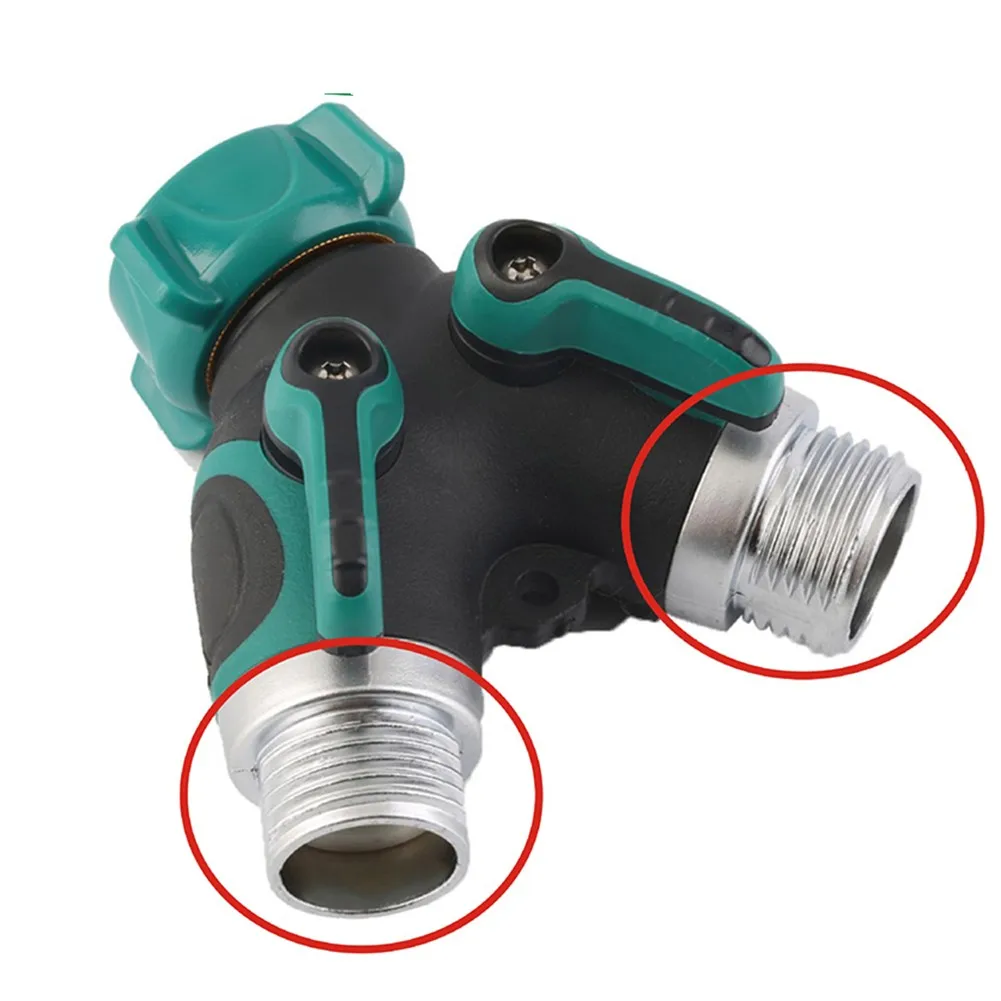 2 Way Hose Splitter Garden Hose Adapter Heavy Duty Hose Adapter Splitter