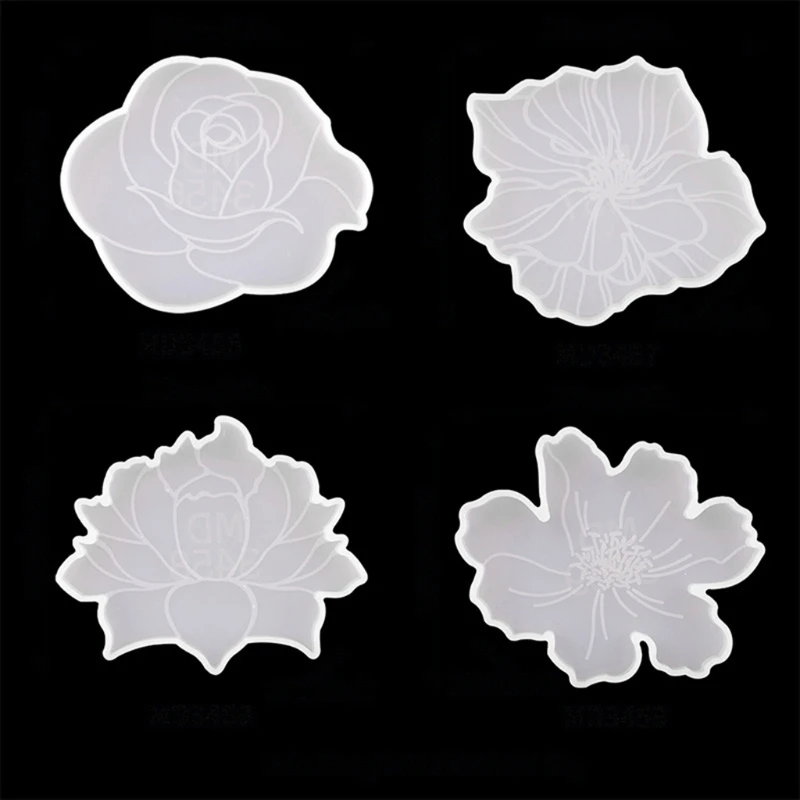 4 Pcs Flower Shape Coaster Epoxy Resin Mold Handmade Cup Mat Silicone Mould DIY Crafts Jewelry Home Decorations Casting Tools
4 Pcs Flower Shape Coaster Epoxy Resin Mold Handmade Cup Mat Silicone Mould DIY Crafts Jewelry Home Decorations Casting Tools