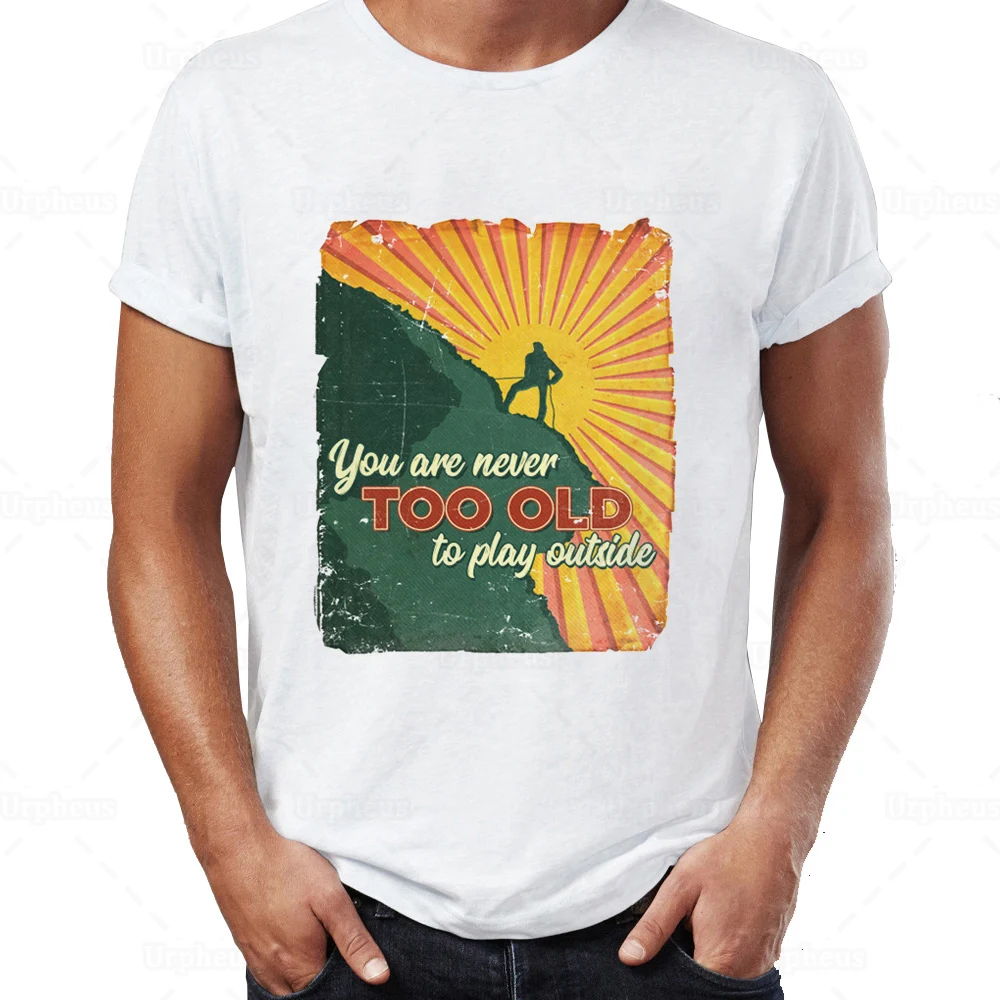 Climbing T-shirt You Are Never Too Old To Play Oouside Evolution Rock Climbing Print 100% Cotton T Shirt
Climbing T-shirt You Are Never Too Old To Play Oouside Evolution Rock Climbing Print 100% Cotton T Shirt
