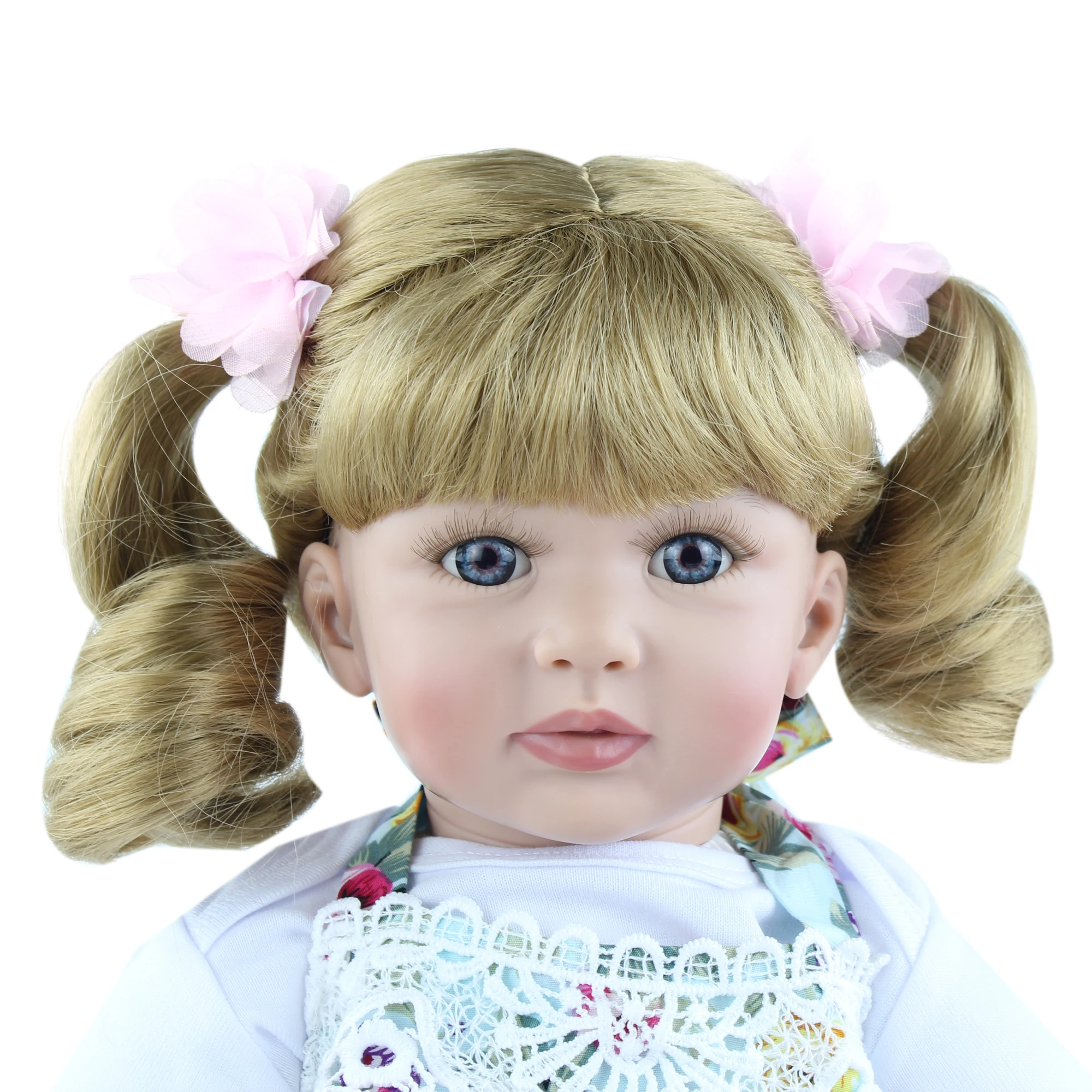 60 CM Silicone Reborn Baby Princess Doll For Girl Blonde Hair Cloth Body Toddler Bebe Kids Birthday Gift Play House Dress Up Toy
60 CM Silicone Reborn Baby Princess Doll For Girl Blonde Hair Cloth Body Toddler Bebe Kids Birthday Gift Play House Dress Up Toy