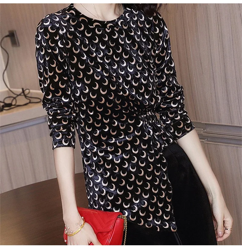 2020 New Print Design And Color Pleuche Slim T-shirt Women's Long Sleeve Pullover Patchwork Bottom Shirt
2020 New Print Design And Color Pleuche Slim T-shirt Women's Long Sleeve Pullover Patchwork Bottom Shirt