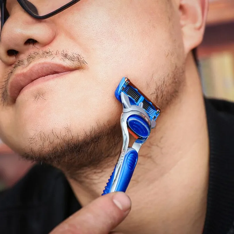 Кассеты для бритья Gillette Fusion сменные Мужские t-образные головки 5 слоев бритвенные