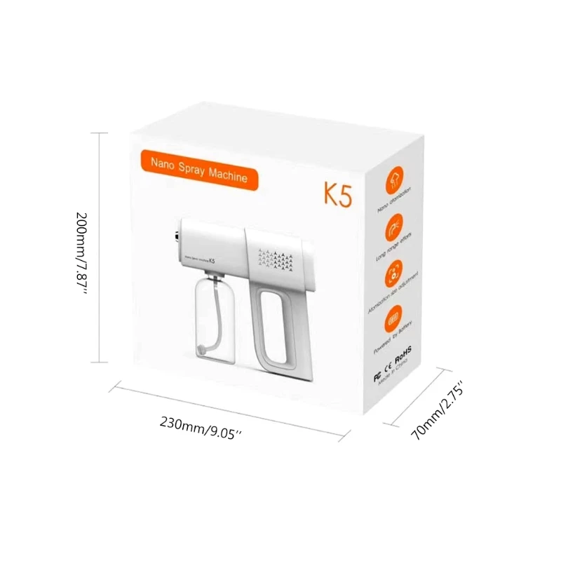 41XA Nano Atomizer Handheld Steam Mist Rechargeable Electric Spray Nozzle Fogger 
41XA Nano Atomizer Handheld Steam Mist Rechargeable Electric Spray Nozzle Fogger