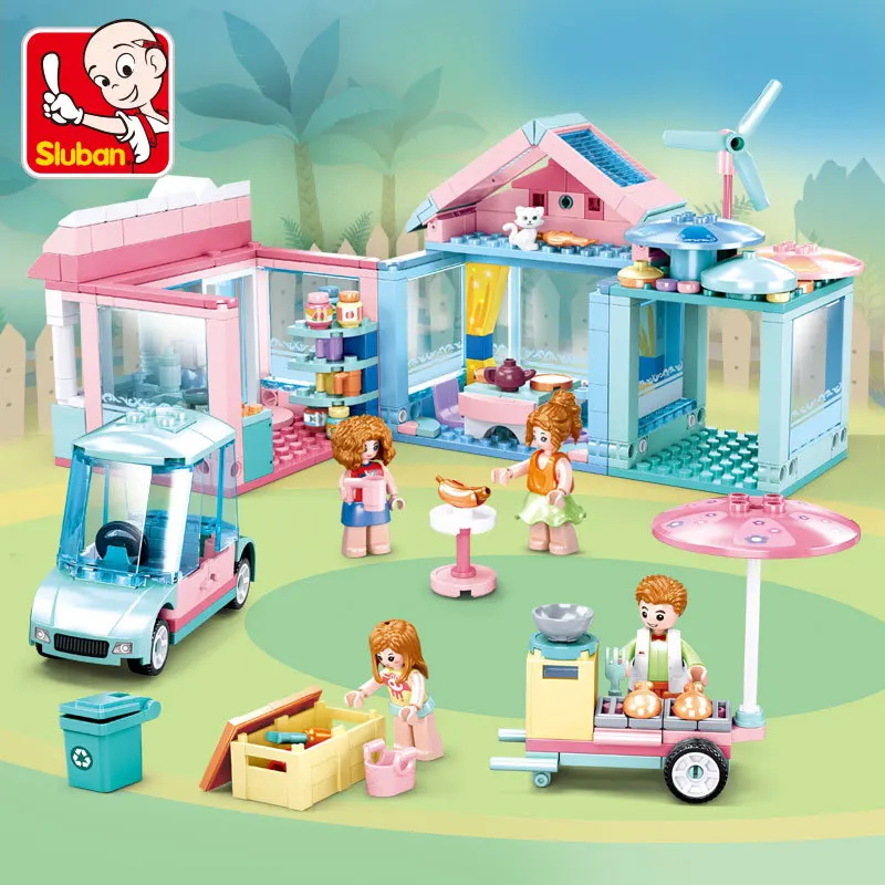 410PCS SLuban Assembled Building Blocks 0822 Urban Street View Cottage Garden Villa Assembly Model Girl Educational Toy Gift
410PCS SLuban Assembled Building Blocks 0822 Urban Street View Cottage Garden Villa Assembly Model Girl Educational Toy Gift