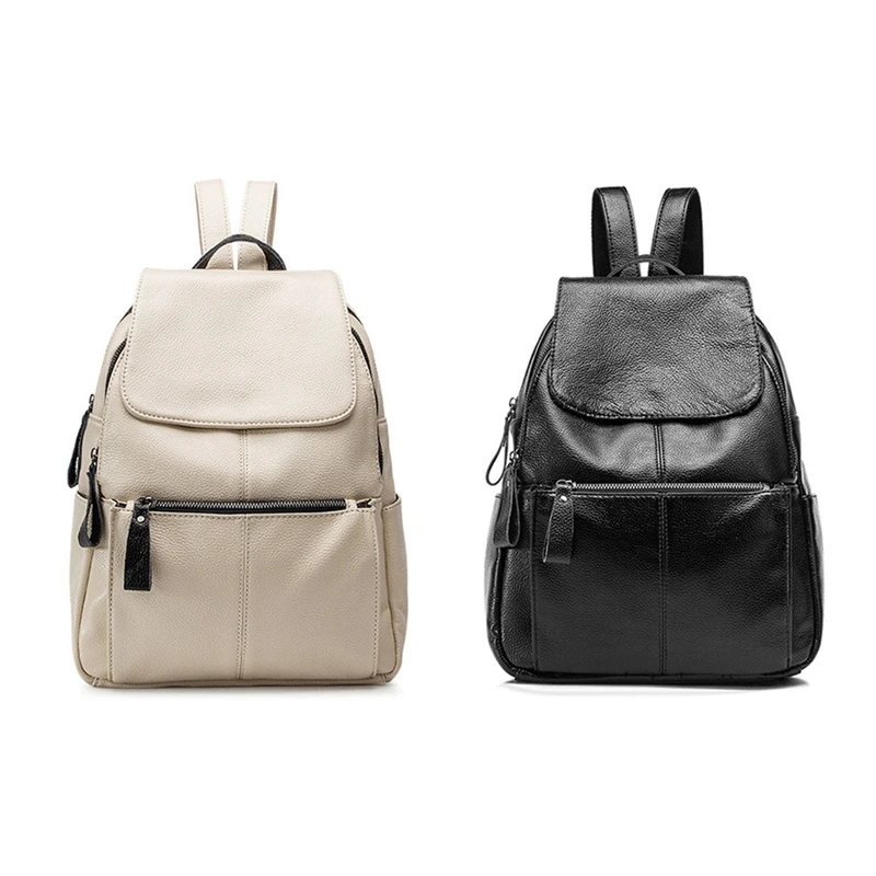 2 Pcs Backpack Female Leather Female Backpack Backpack Zipper Fashion Lady Shoulder Bag Female Travel Bag, Beige & Black
2 Pcs Backpack Female Leather Female Backpack Backpack Zipper Fashion Lady Shoulder Bag Female Travel Bag, Beige & Black