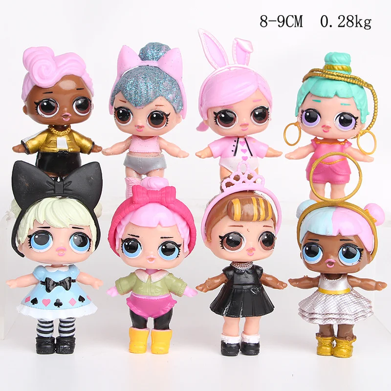 LOL surprise dolls Original lols dolls surprise 8PCS lol pets high quality action figure model surprise dolls sets 8~9CM
LOL surprise dolls Original lols dolls surprise 8PCS lol pets high quality action figure model surprise dolls sets 8~9CM