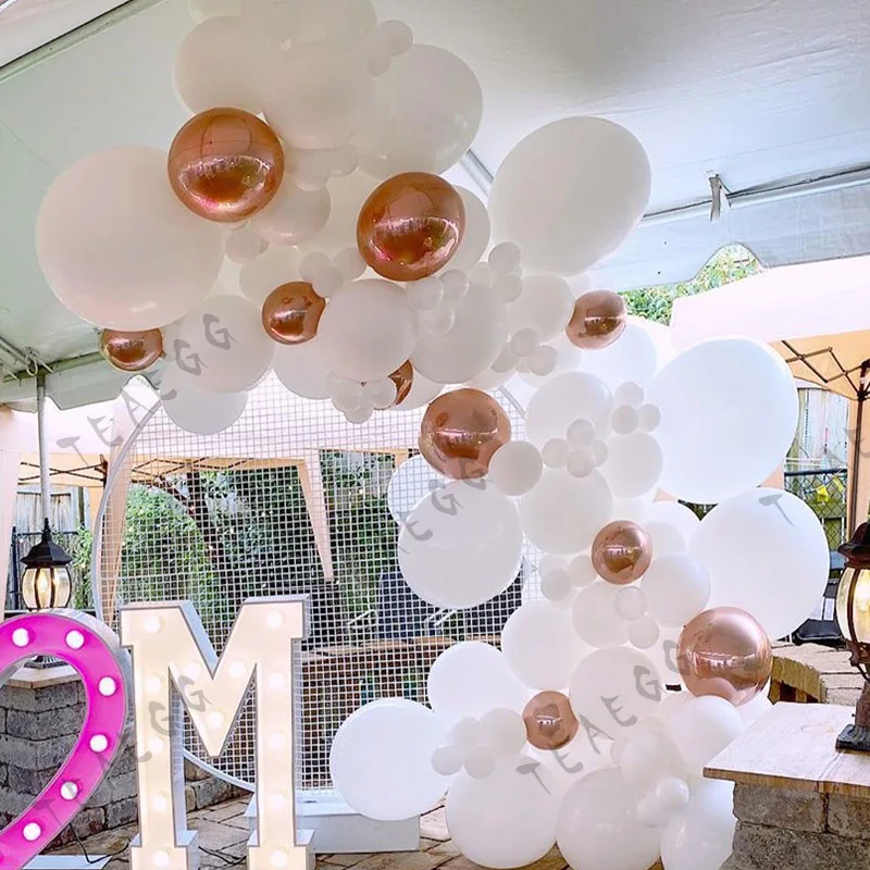 130pcs White Balloon Garland Arch Kit Chrome Rose Gold Ballon Lady Wedding Birthday Party Decor Baby Shower Decoration Supplies
130pcs White Balloon Garland Arch Kit Chrome Rose Gold Ballon Lady Wedding Birthday Party Decor Baby Shower Decoration Supplies