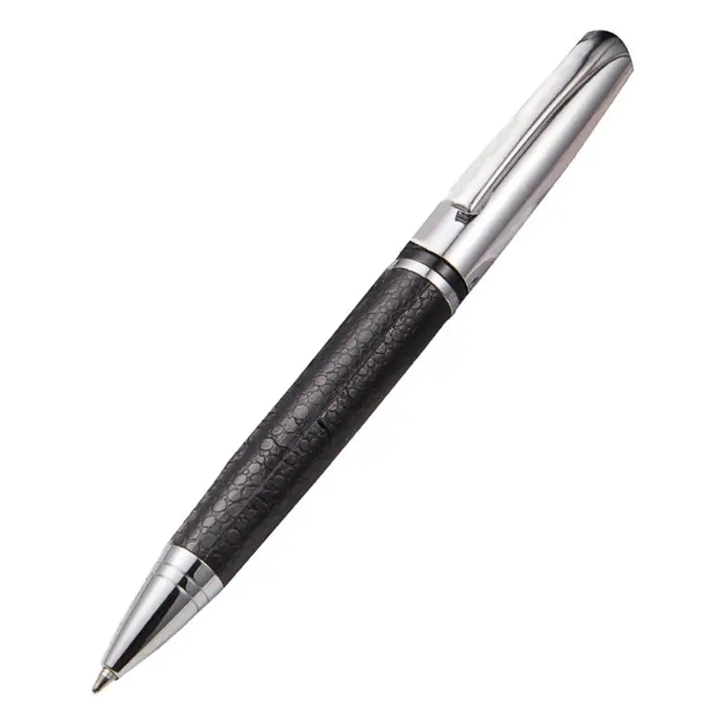 Rotary Business Pen 0.5mm Black Ink Leather Metal Ballpoint Pens Stationery Gift K3KE
Rotary Business Pen 0.5mm Black Ink Leather Metal Ballpoint Pens Stationery Gift K3KE