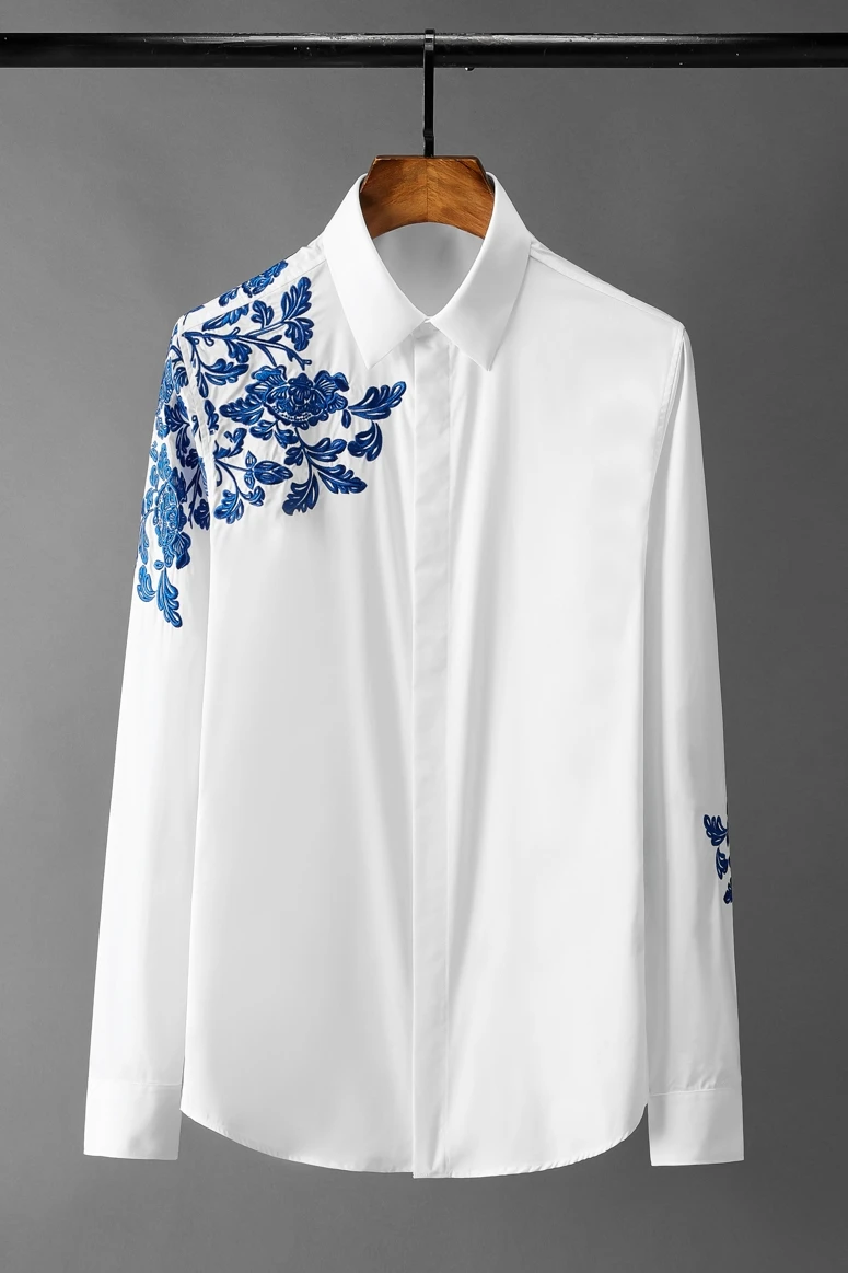 Maple Leaf Embroidery Business Slim White Shirts Men High Quality Long Sleeve Handsome Casual Social Party Shirt Men Clothing
Maple Leaf Embroidery Business Slim White Shirts Men High Quality Long Sleeve Handsome Casual Social Party Shirt Men Clothing