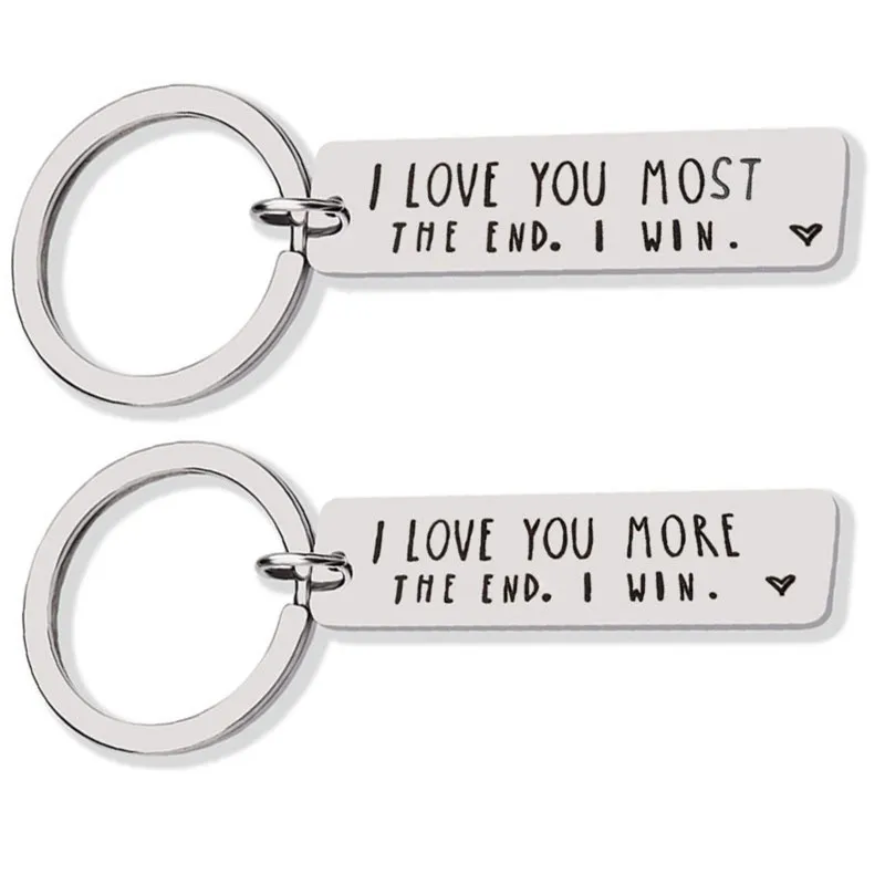 Stainless Steel Simple Keychain Man Women I Love You Key Ring Couple Pendant Key Holder Silver Color
Stainless Steel Simple Keychain Man Women I Love You Key Ring Couple Pendant Key Holder Silver Color