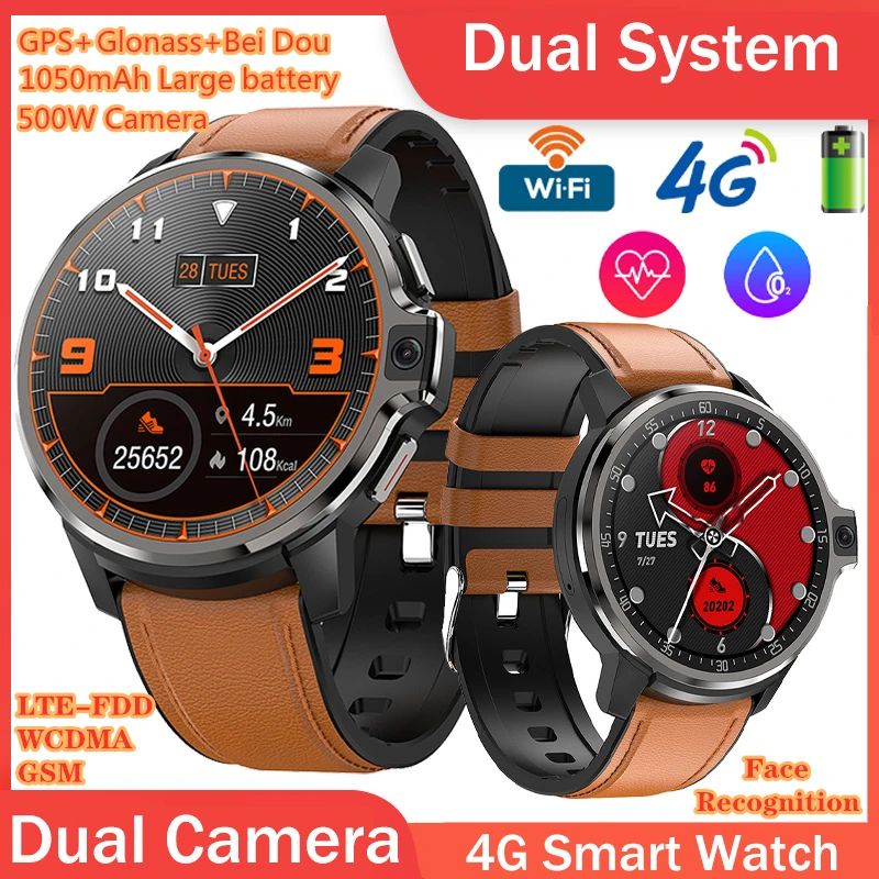 Dual System 4G Smart Watch DM30 1.6" IPS 4GB RAM 64GB/128GB ROM Dual 5.0MP Camera Android 9.1 Smartwatch Wifi GPS Business Watch
Dual System 4G Smart Watch DM30 1.6" IPS 4GB RAM 64GB/128GB ROM Dual 5.0MP Camera Android 9.1 Smartwatch Wifi GPS Business Watch