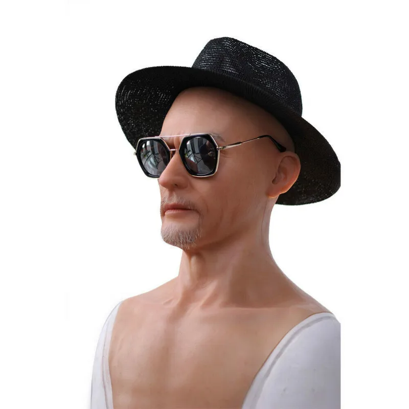 Realistic Handmade Silicone Old Men Face Manual Headwear Crossdresser Cosplay Sexy Halloween Cosplay Party Supplies Silica Gel
Realistic Handmade Silicone Old Men Face Manual Headwear Crossdresser Cosplay Sexy Halloween Cosplay Party Supplies Silica Gel