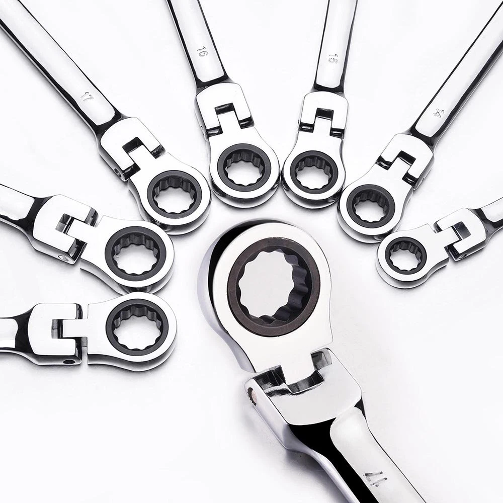 Ratchet Wrench Spanners Hand Tools Key Wrench Set Chrome Steel Adjustable Wrench Keys Set CR-V Car Repair Ratchet Spanner
Ratchet Wrench Spanners Hand Tools Key Wrench Set Chrome Steel Adjustable Wrench Keys Set CR-V Car Repair Ratchet Spanner