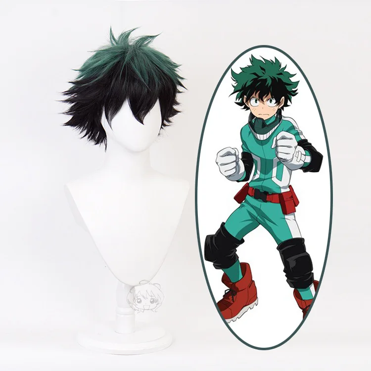 My Boku No Hero Academia Midoriya Izuku Косплей зеленый черный Омбре короткие термостойкие синтетические волосы Хэллоуин + бесплатная шапочка для парика
My Boku No Hero Academia Midoriya Izuku Косплей зеленый черный Омбре короткие термостойкие синтетические волосы Хэллоуин + бесплатная шапочка для парика