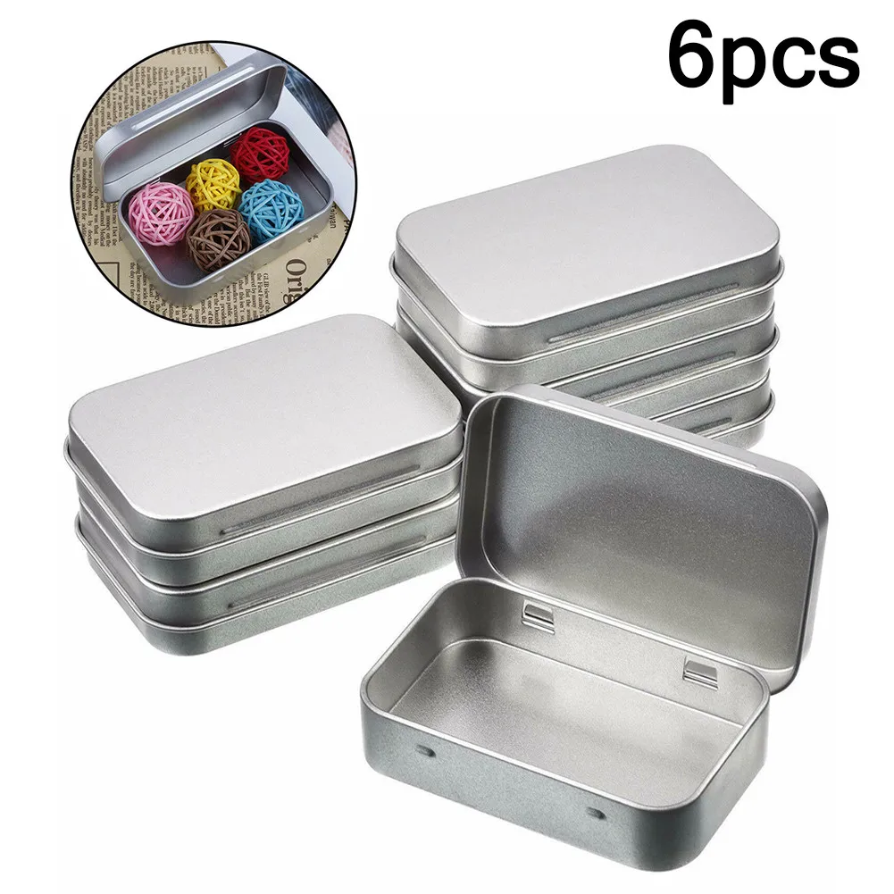 6Pcs Metal Box Tin-Plated Container Empty Hinged Lid Small Empty Storage Box Candy Storage Box Humidor Rolling Jewelry Box
6Pcs Metal Box Tin-Plated Container Empty Hinged Lid Small Empty Storage Box Candy Storage Box Humidor Rolling Jewelry Box