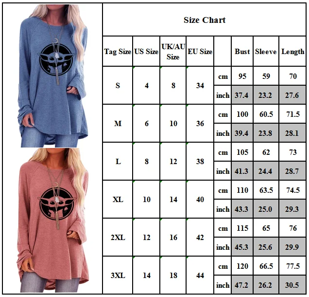 Womens Long Sleeve T-shirt Baggy Print Pullover Jumper Crew Neck Blouse Tunic
Womens Long Sleeve T-shirt Baggy Print Pullover Jumper Crew Neck Blouse Tunic