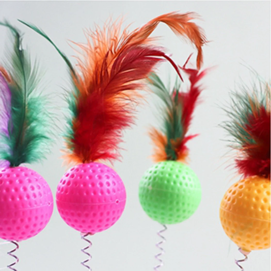 Plastic Cat Interactive Toy With Bottom Sucker Elastic Spring Feather Ball Funny Pet Toys Pet Supplies Cat Teaser
Plastic Cat Interactive Toy With Bottom Sucker Elastic Spring Feather Ball Funny Pet Toys Pet Supplies Cat Teaser