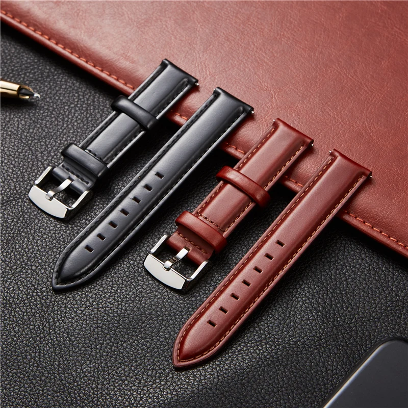 18mm 20mm 22mm Leather Watch Band Straps for Samsung Galaxy Watch Active2 42 46mm Gear S3 Watchband Quick Release Watch Strap
18mm 20mm 22mm Leather Watch Band Straps for Samsung Galaxy Watch Active2 42 46mm Gear S3 Watchband Quick Release Watch Strap