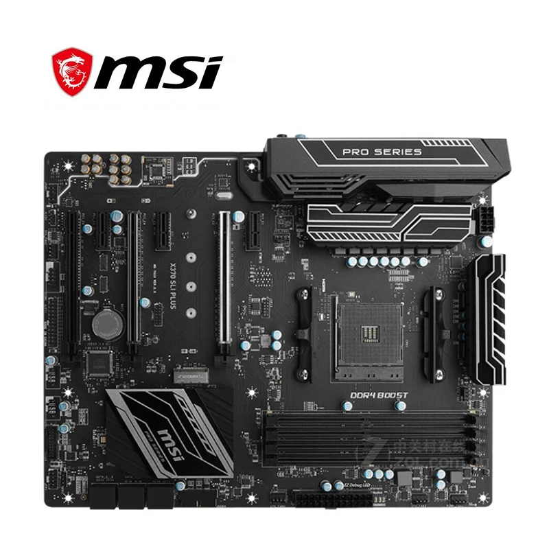 Материнская плата для MSI X370 SLI PLUS разъем AM4 AMD X370M M.2 PCI E 3 0 оригинальная настольная