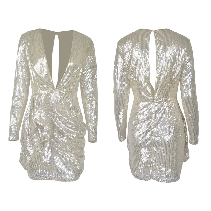Autumn Winter Sequins Sexy Prom Dress Women Tight Luxury Designer V Neck Evening Dress Female Plus Size Dress Fashion 4XL New
Autumn Winter Sequins Sexy Prom Dress Women Tight Luxury Designer V Neck Evening Dress Female Plus Size Dress Fashion 4XL New