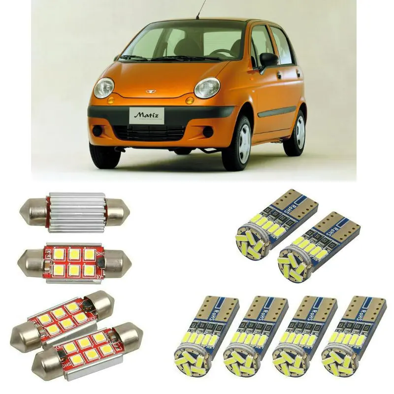 Внутренние светодиодные автомобильные фары для Daewoo matiz m100 m150 хэтчбек купольные