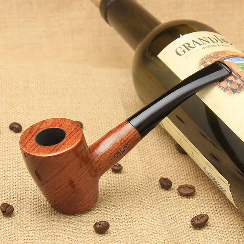 RU-Handmade Rosewood Bent Stem Tobacco Pipes Hammer Style Imported Kevazingo Wood Smoking Pipe with 10 Cleaning Tools Set ad0025
RU-Handmade Rosewood Bent Stem Tobacco Pipes Hammer Style Imported Kevazingo Wood Smoking Pipe with 10 Cleaning Tools Set ad0025
