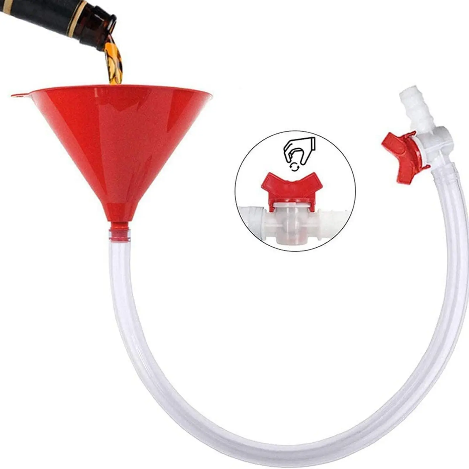 Plastic Tube Beer Filling Funnel Leakproof Long Thick Tube Beer Bong Funnel Single Tube Beer Funnel for Party Beer Festival Bar
Plastic Tube Beer Filling Funnel Leakproof Long Thick Tube Beer Bong Funnel Single Tube Beer Funnel for Party Beer Festival Bar