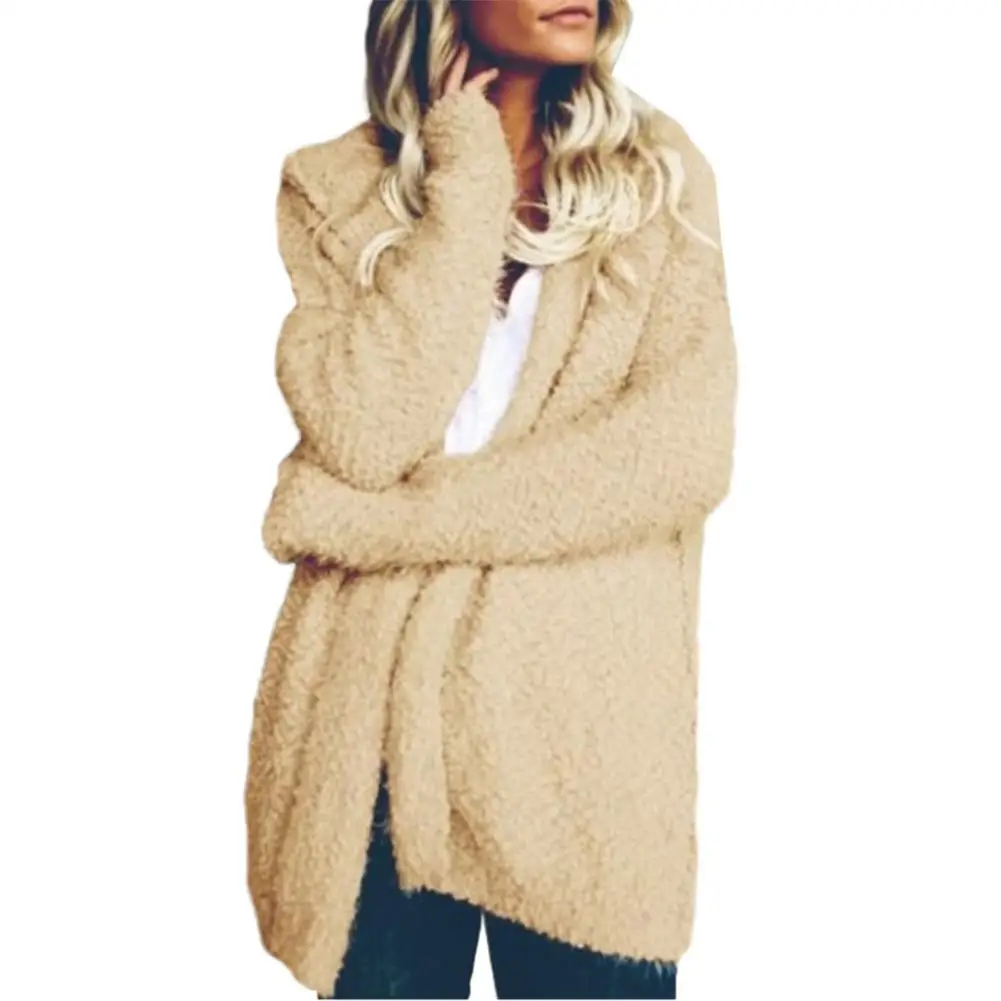 Autumn Winter Coat Women Loose Solid Color Hooded Cardigan Long Sleeve Open Front Knitted Outwear High Quality Warm Jacket Coats
Autumn Winter Coat Women Loose Solid Color Hooded Cardigan Long Sleeve Open Front Knitted Outwear High Quality Warm Jacket Coats