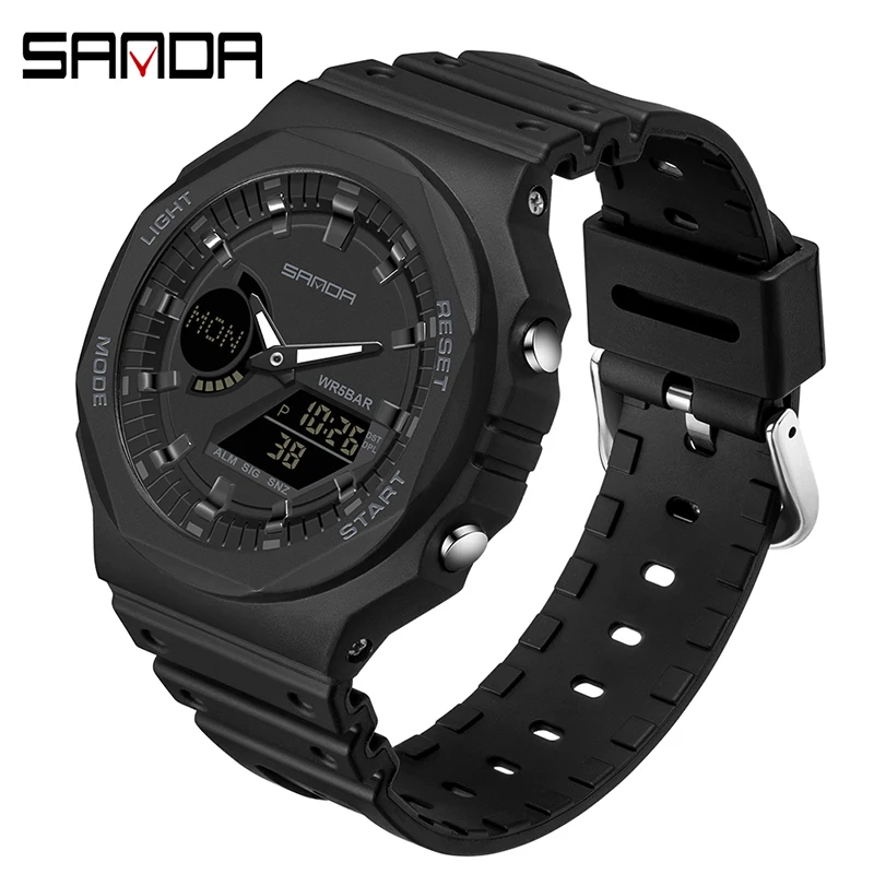 SANDA Brand New Casual Men's Watches 50M Waterproof Sport Quartz Watch for Male Wristwatch Digital Relogio Masculino
SANDA Brand New Casual Men's Watches 50M Waterproof Sport Quartz Watch for Male Wristwatch Digital Relogio Masculino
