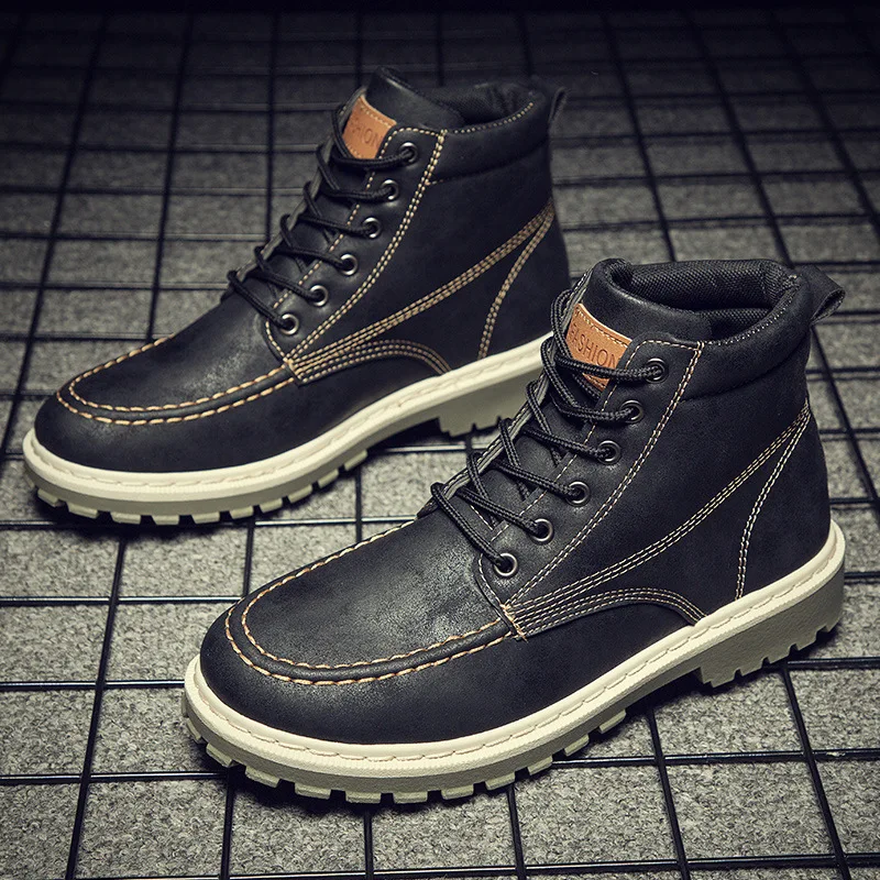Men's New Autumn Early Winter Shoes Men's Boots Street Fashion Men's Sole Ankle Boots Trend High-top Martin Boots Shoes for Men
Men's New Autumn Early Winter Shoes Men's Boots Street Fashion Men's Sole Ankle Boots Trend High-top Martin Boots Shoes for Men