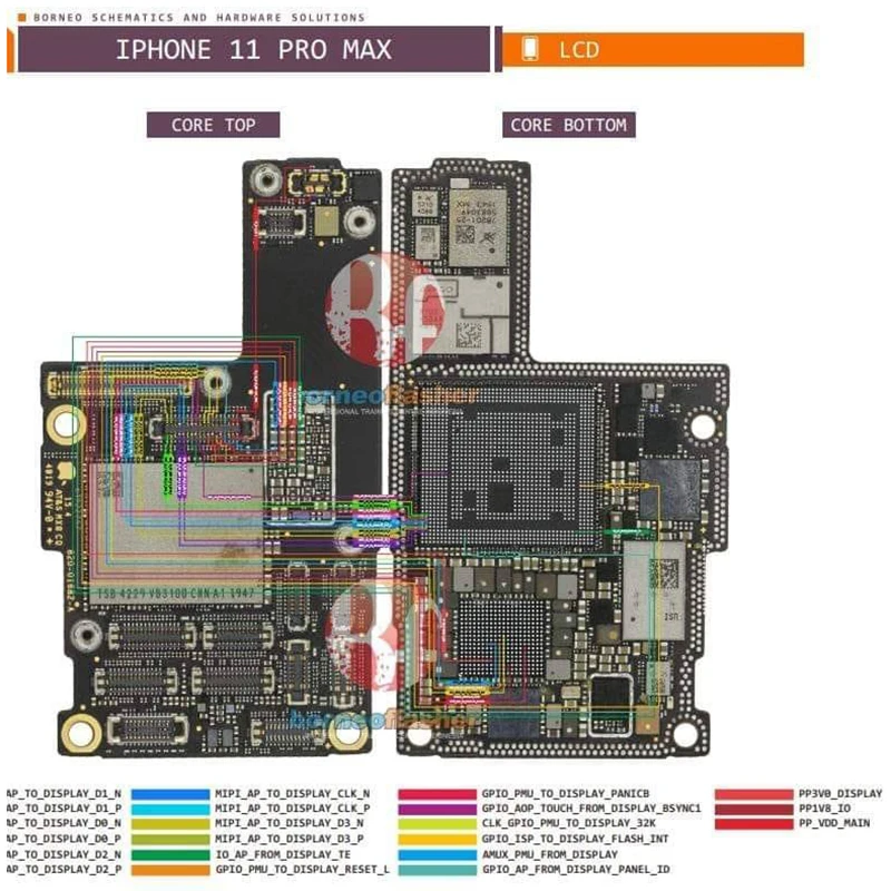 Схема Борнео онлайн-код PCB bitmaps аппаратное решение для iPhone Xiaomi Samsung программное