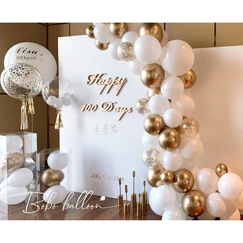 113 PCS Pearl White Chrome Balloon Arch Garland Wedding Birthday Baby Shower Party Background Decoration Children's Toys
113 PCS Pearl White Chrome Balloon Arch Garland Wedding Birthday Baby Shower Party Background Decoration Children's Toys