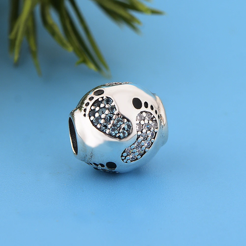 Clear Blue Zircon Baby Footprints Charms Fit Original Necklace Bracelet DIY Jewelry Making 925 Sterling Silver Paw Beads
Clear Blue Zircon Baby Footprints Charms Fit Original Necklace Bracelet DIY Jewelry Making 925 Sterling Silver Paw Beads